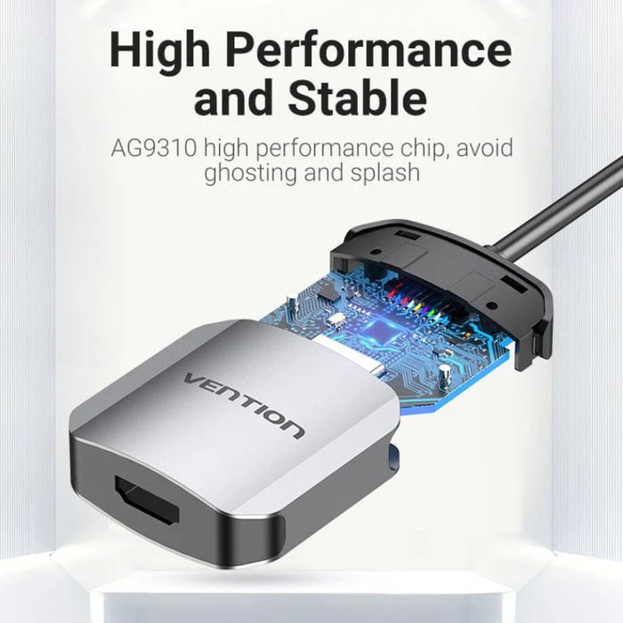 Vention Conversor USB-C Macho a HDMI Hembra 15cm Plata Vention Conversor USB-C Macho a HDMI Hembra 15cm Plata
